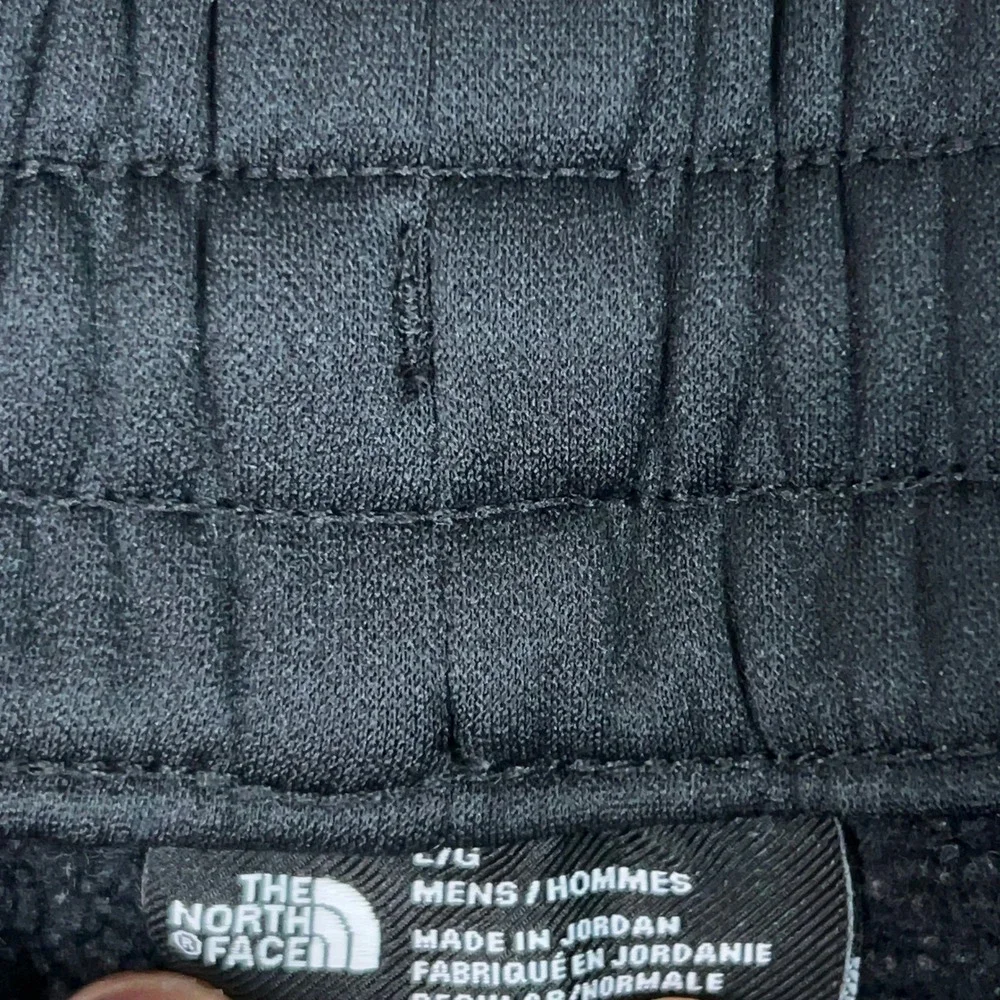 North Face Pants Mens Large Black Fleece Drawstring Athletic Joggers Hiking Gorp